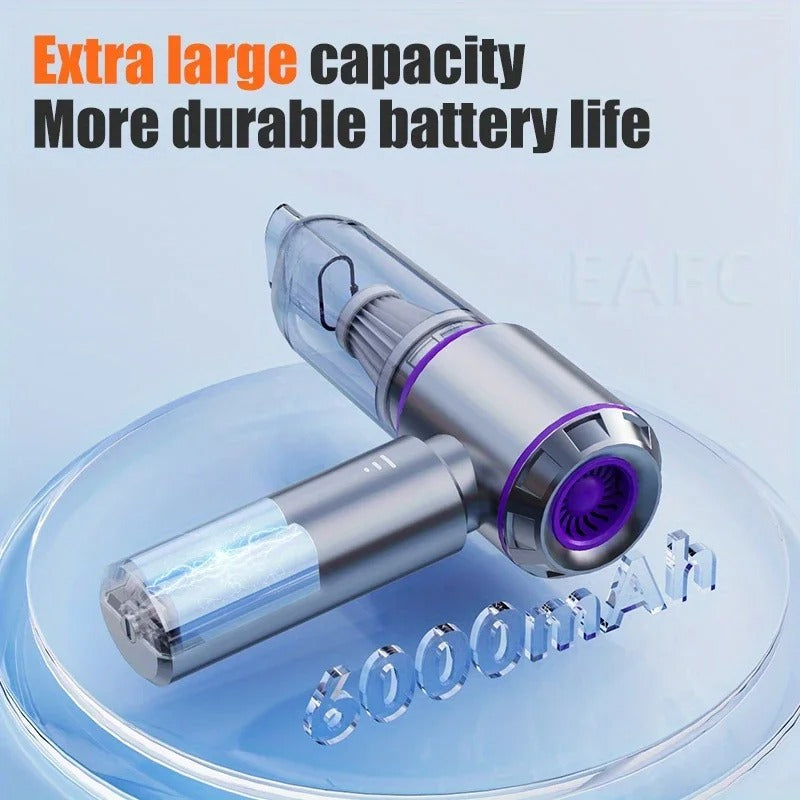 Aspiradora de coche portátil de alta potencia, máquina de limpieza de Motor sin escobillas inalámbrico, potente plumero de aire para electrodomésticos